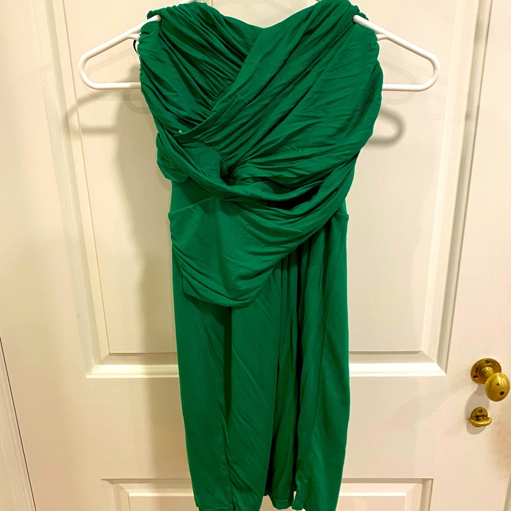 Express strapless ruched dress XS